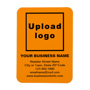 Business Orange Colour Flexible Photo Magnet