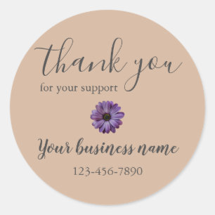 Business Order Thank You Classic Round Sticker