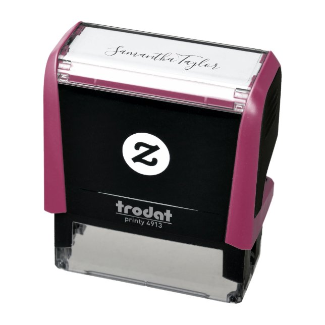 Business Owner Signature Cursive Script Name Self-inking Stamp (Product)