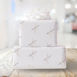 Business Packaging Company Logo Branded Gift Wrapping Paper
