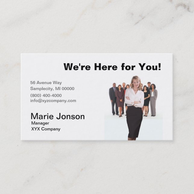 "Business People" Business Card (Front)