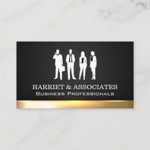 Business People Gold Shine Trim Card