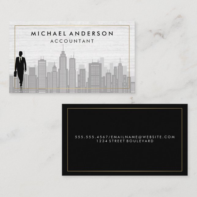 Business Person | City Business Card (Front/Back)