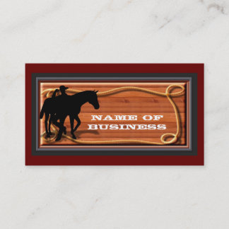Business, Personal Western Style Card