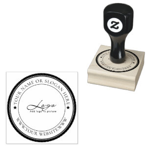 BUSINESS   Personalised Business Logo Rubber Stamp