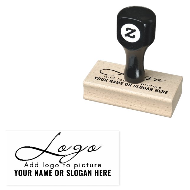 BUSINESS | Personalised Business Logo Rubber Stamp (Stamped)