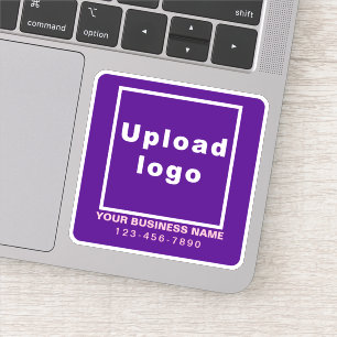 Business Phone Number on Purple Square Vinyl