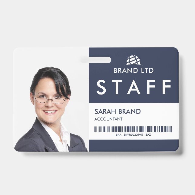 Business Photo ID Staff Badge (Front)