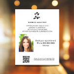 Business photo qr code beauty spa makup hair flyer<br><div class="desc">Personalise and add your business logo,  name,  address,  your text,  photo,  your own QR code to your webiste. White background,  black text.</div>