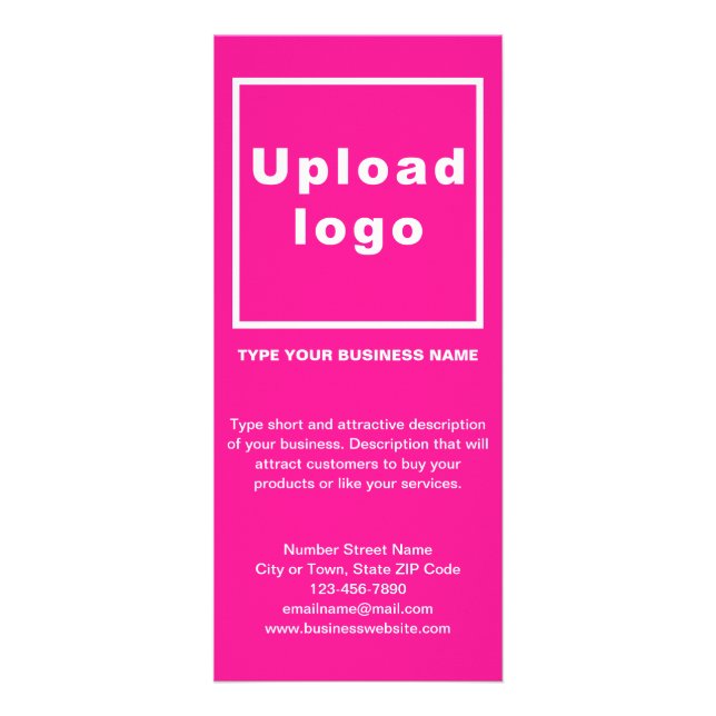 Business Pink Rack Card (Front)