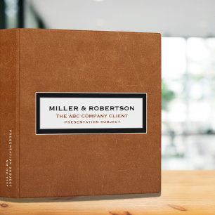 Business Presentation Portfolio Sable Leather 3 Ring Binder