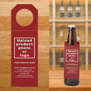 Business Product Red Bottle Hanger Tag