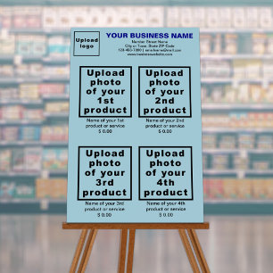 Business Products or Services on Light Blue