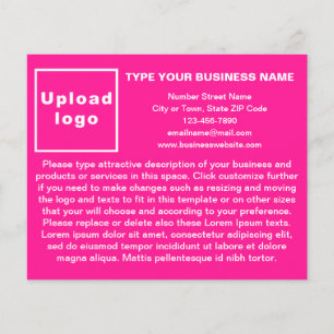 Business Products or Services on Pink Flyer