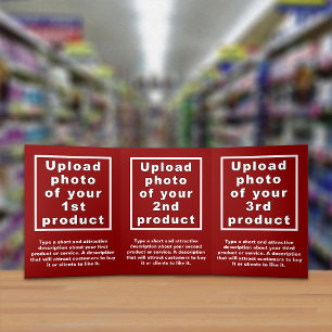 Business Products Red Trifold Card