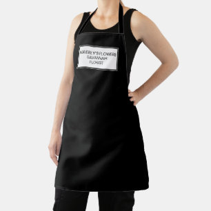 Business professional black company name employee  apron