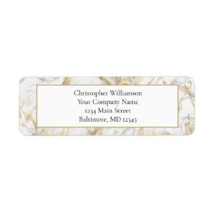 Business Professional Gold White Grey Marble