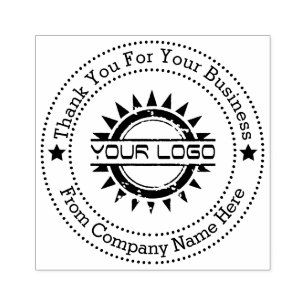 Business Professional Logo Thank you Rubber Stamp