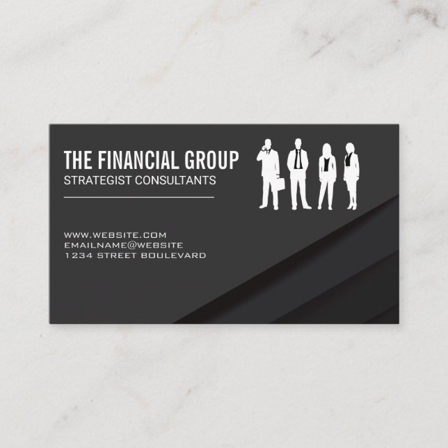 Business Professionals | Consultants Business Card (Front)