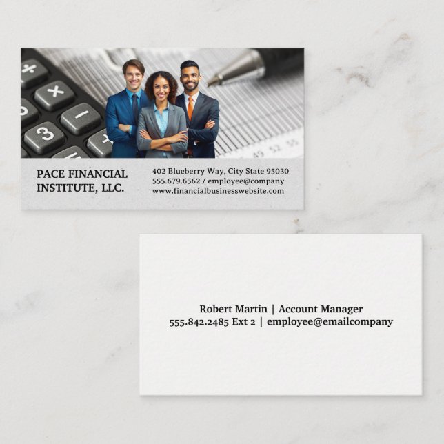 Business Professionals | Financial Material Business Card (Front/Back)
