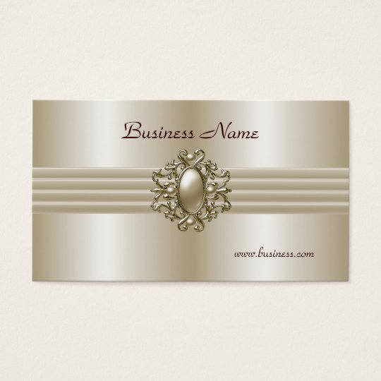 Business Profile Card Elegant Pearl Image