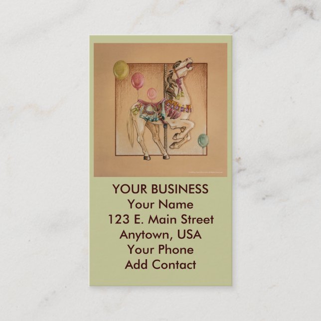 Business - Profile Card - Happy Horse Carousel (Front)