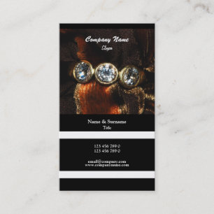Business profile jeweller jewelery diamond business card