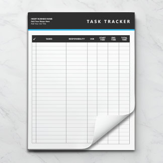 Business Project Management Task Tracker Notepad