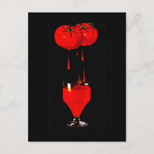BUSINESS PROMO BLOODY MARY TOMATO JUICE POSTCARD