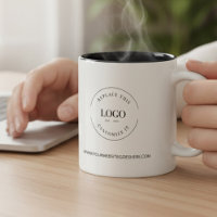 Business Promo logo website Black white custom