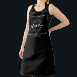 Business Promotion Personalised Custom White Logo  Apron<br><div class="desc">Enhance your professional image and promote your business with these customisable white logo aprons. Perfect for various industries and occasions, these aprons allow you to showcase a name with your logo, website and social media handle and create a cohesive and branded look for your staff or corporate event. Whether you...</div>