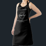 Business Promotion Personalised Custom White Logo  Apron<br><div class="desc">Enhance your professional image and promote your business with these customisable white logo aprons. Perfect for various industries and occasions, these aprons allow you to showcase a name with your logo, website and social media handle and create a cohesive and branded look for your staff or corporate event. Whether you...</div>
