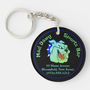 Business Promotion Round Key Ring