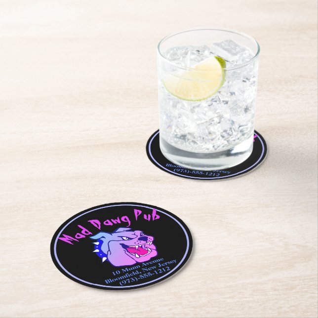 Business Promotion Round Paper Coaster (Insitu)