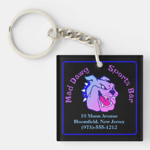 Business Promotion Square Key Ring