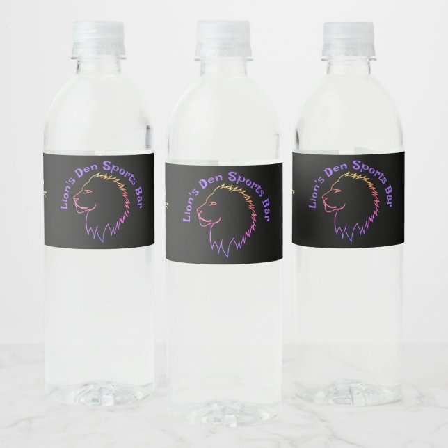 Business Promotion Water Bottle Label (Bottles)