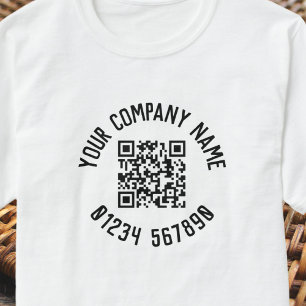 Business Promotion With QR Code T-Shirt