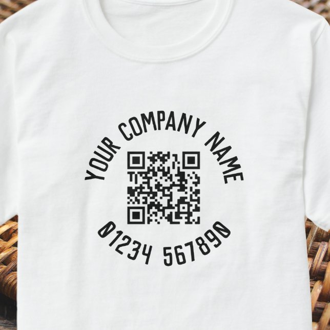 Business Promotion With QR Code T-Shirt (Creator Uploaded)