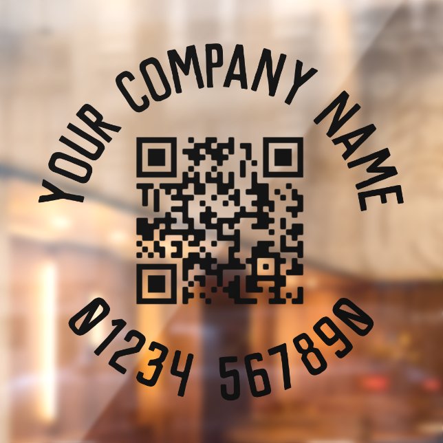 Business Promotion With QR Code Window Cling (Sheet 2)