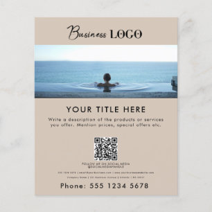 Business Promotional Beauty Hair Spa Makeup Salon Flyer
