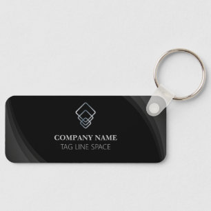 Business promotional Black Key Ring