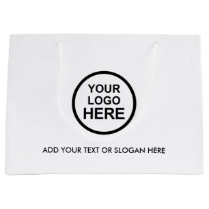 Business Promotional   Custom Logo Shopping Large  Large Gift Bag