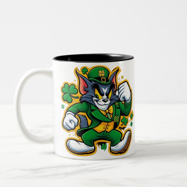 Business Promotional Personalised Logo Two-Tone  Two-Tone Coffee Mug (Left)