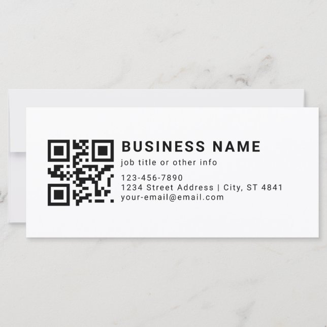 Business Promotional QR Code (Front)