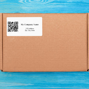 Business QR brand colour return address shipping