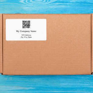 Business QR brand colour return address shipping