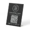 Business QR Code and Logo Black