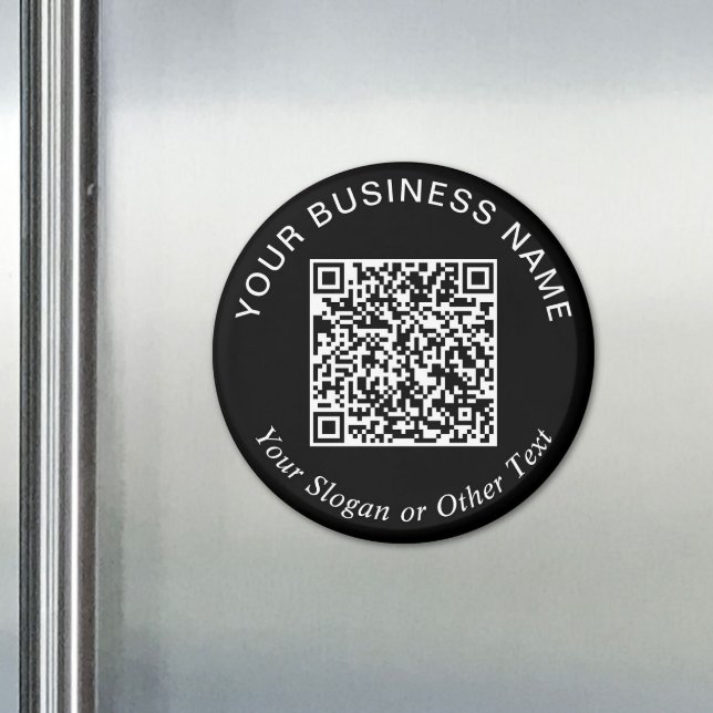 Business QR Code Black Promotional Magnet (Business QR Code Black Promotional Magnet)