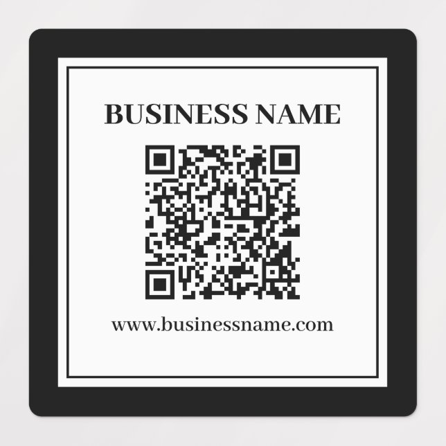 Business QR code | Black & White (Design 1)