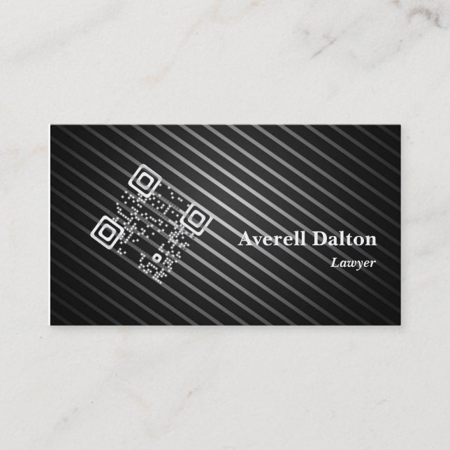 Business QR Code Card, 3.5" x 2.0", 100 pack Card (Front)